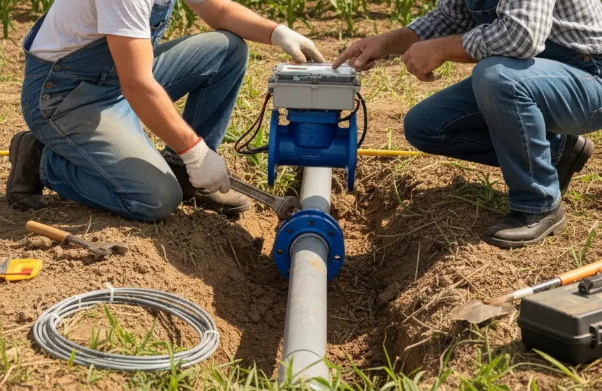 راهنمای نصب کنتور هوشمند آب کشاورزی